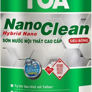 Sơn nước nội thất NanoClean Siêu Bóng Màu Pha TOA