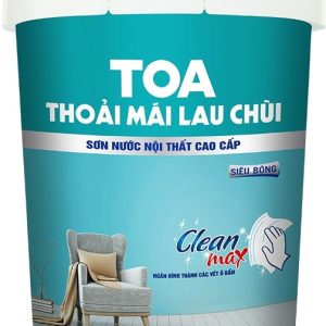 Sơn nước nội thất Thoải Mái Lau Chùi Siêu Bóng Màu Pha TOA