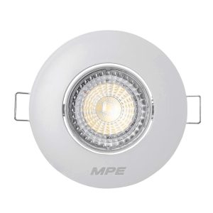 LED Downlight âm trần Chiếu điểm, Điều chỉnh hướng sáng, mặt tròn 7W - DLA2R-7