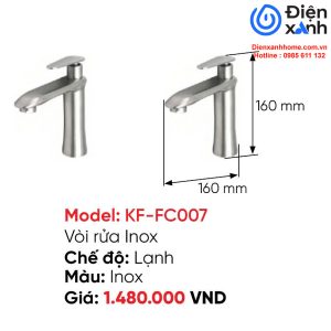 Vòi rửa Inox KAFF KF-FC007
