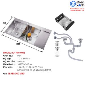 Chậu rửa Inox KAFF KF-HM10045