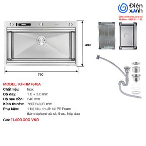 Chậu rửa Inox KAFF KF-HM7848A