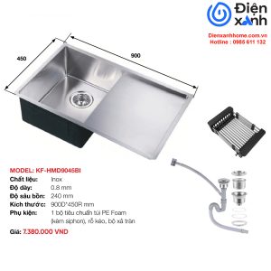Chậu rửa Inox KAFF KF-HMD9045BI