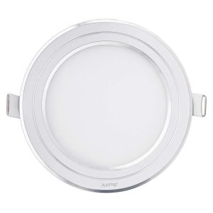 LED Panel âm trần nhôm viền bạc mặt tròn 12W phi nhỏ ánh sáng trắng RPL-12ST/S