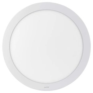 LED Panel ốp nổi nhôm, mặt tròn 24W ánh sáng trắng, vàng SRPL-24T/V