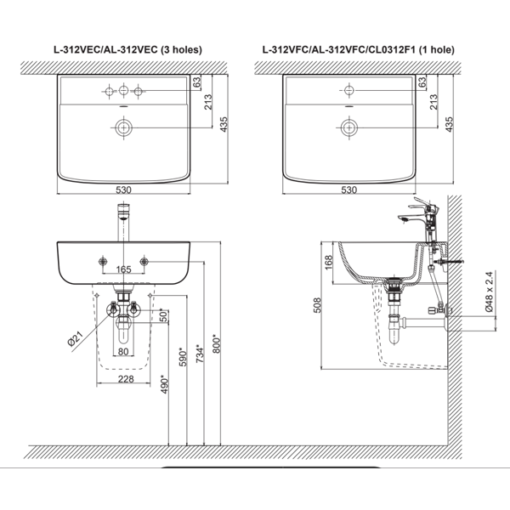 Ban-ve-ky-thuat-chau-lavabo-INAX-AL312V-va-chan-chau-L298VC-510x510