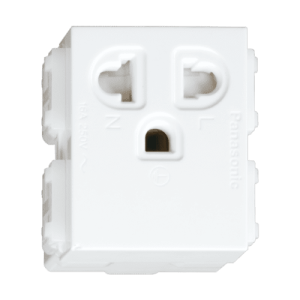 Ổ cắm đơn 3 chấu có màn che – Wide series